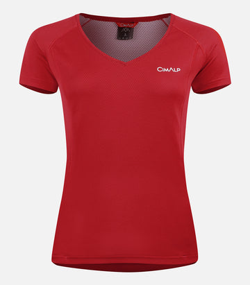 T-shirt multisport ad asciugatura rapida CimaDry - Donna - VENTURI 6 F rosso - foto prodotto