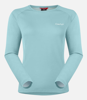 T-shirt a maniche lunghe ad asciugatura rapida - Donna - VENTURI LS 6 F turchese - foto prodotto