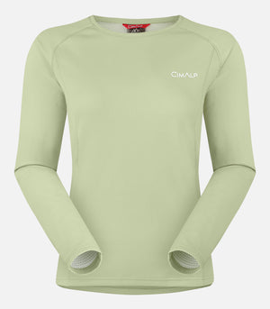 Quick-drying long-sleeved T-shirt - Women - VENTURI LS 6 F Green - product image