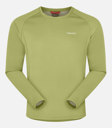 Schnelltrocknendes Langarm-T-Shirt für Herren – VENTURI LS 6 H, Grün – Produktfoto
