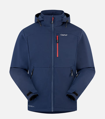 Giacca da sci softshell calda e tecnica - Uomo - VOSGES 2 H blu navy - foto prodotto