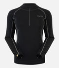 Base layer in lana merino - Donna - WOOL ZIP 150 F nero - foto prodotto