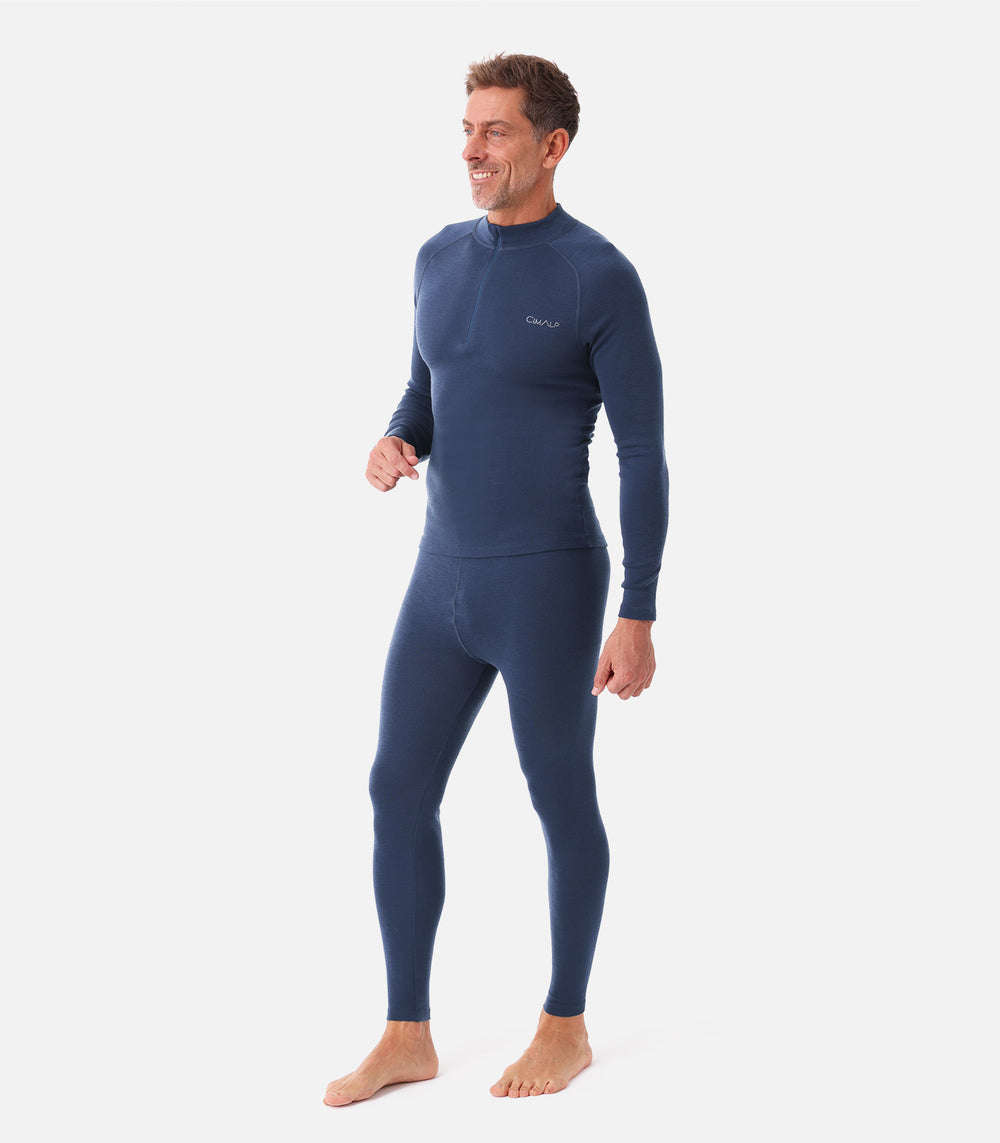 Thermal Base Layers Men WOOL ZIP 200 H
