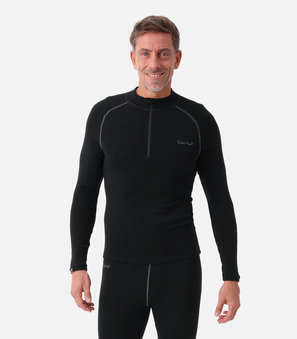 Thermal Base Layers Men WOOL ZIP 150 H