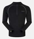 Base layer in lana merino - Uomo - WOOL ZIP 240 H nero - foto prodotto